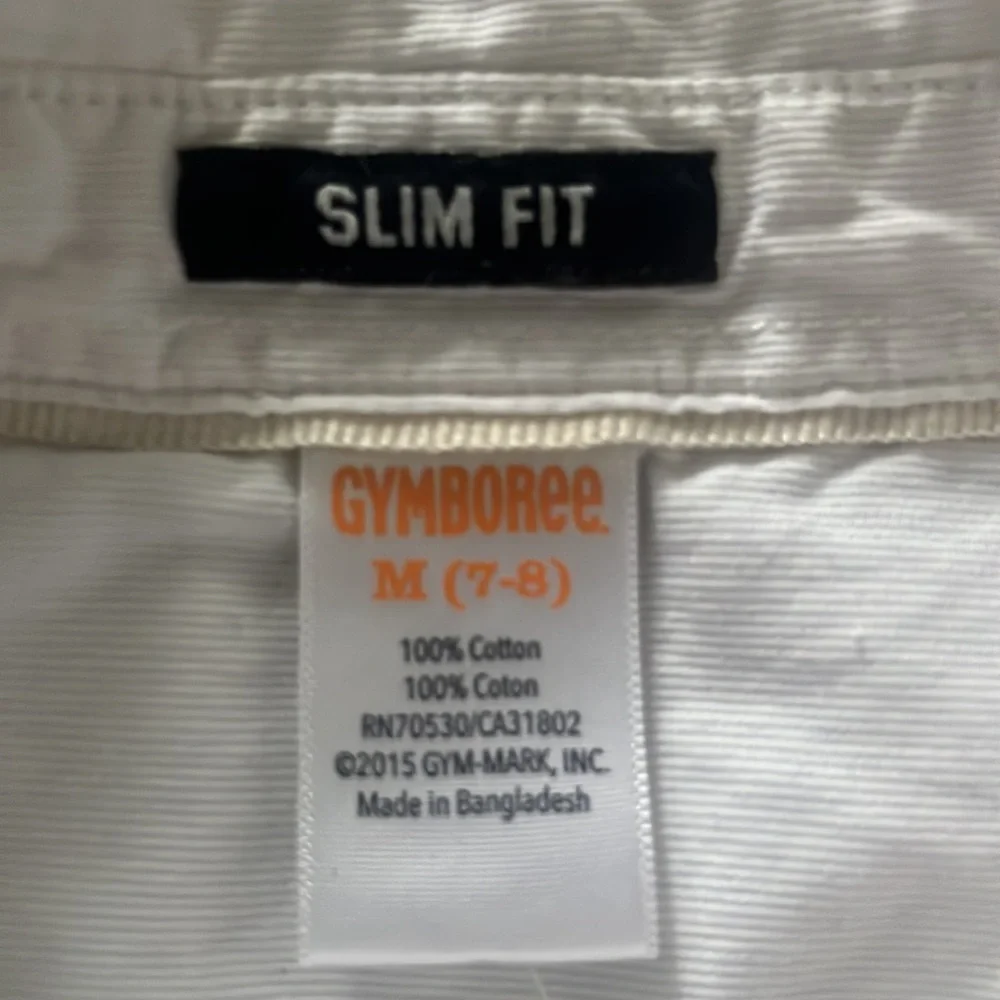 EUC Gymboree white button down shirt, sz 7/8